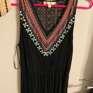 Black dress with lace back